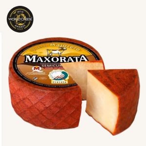 Maxorata Majorero semi-cured goat cheese coated with paprika (DOP), wheel 1 kg