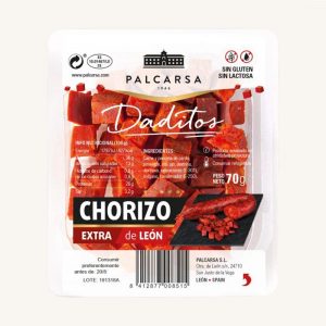 Palcarsa Daditos of Chorizo from Leon (diced in cubes) extra, 70 gr